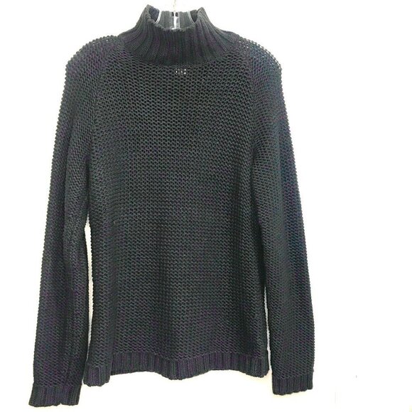 Eddie Bauer Cowl Neck 60% Cotton Long Sleeve Sweater Vintage Sz L - Picture 1 of 9